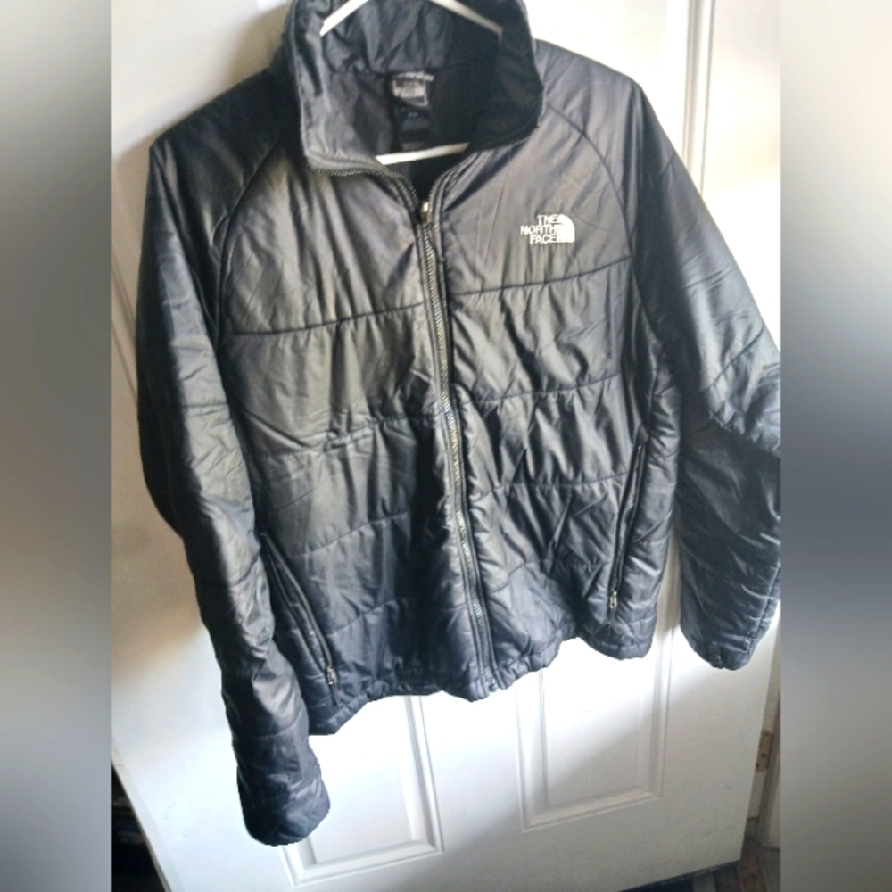 Men's black The North Face puffer jacket, size M